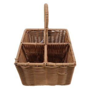 Lalos Βάση Οργάνωσης Πλαστικό Rattan 17.5x13x26cm Φυσικό 7057 - Image 4