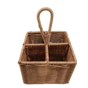Lalos Βάση Οργάνωσης Πλαστικό Rattan 17.5x13x26cm Φυσικό 7057 - Image 2