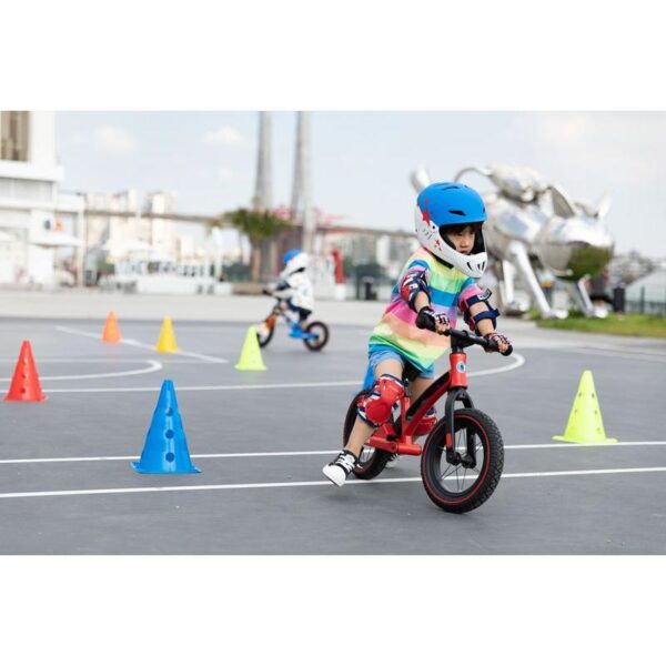 Micro Racing Κράνος Small 48-54cm Λευκό-Μπλε AC2132BX - Image 6