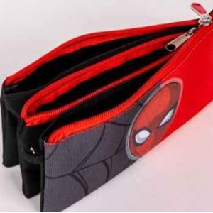 Marvel Κασετίνα Με 3 Θήκες 22x11.5x2cm Spiderman Κόκκινο-Μαύρο 2700000549