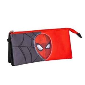 Marvel Κασετίνα Με 3 Θήκες 22x11.5x2cm Spiderman Κόκκινο-Μαύρο 2700000549 - Image 2