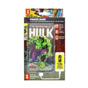 Marvel Power Bank 4000mAh Με 1 Έξοδο USB 1A Hulk PBMC-4FL-HULK - Image 3