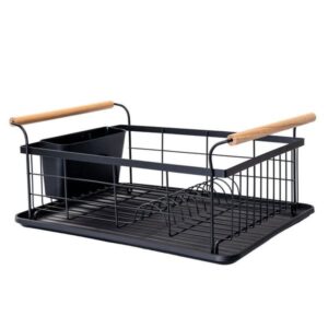 Estia Πιατοθήκη Bamboo Essentials Μεταλλική Με Λαβές 44x32x20cm Μαύρη 01-12885 - Image 2