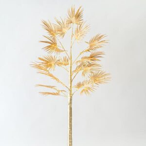 Eurolamp Διακοσμητικό Δέντρο Φοίνικα 1.8m Με 140 Mini LED Θερμό Λευκό IP44 Χρυσαφί 600-30578