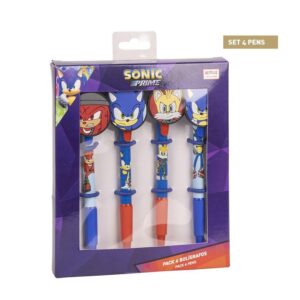 Cerda Sonic Σετ Στυλό Με Ήρωες 4Τμχ 2700000760