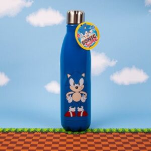 Sonic The Hedgehog Θερμός Μπουκάλι 500ml Από Ανοξείδωτο Ατσάλι BPA Free Μπλε FC310007