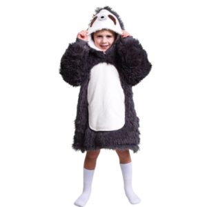 Noxxiez Κουβέρτα Hoodie Με Κουκούλα Και Μανίκια Sloth 3 - 6 Ετών NX-CH302