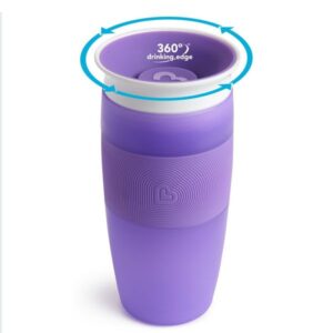 Munchkin Ποτηράκι Ψηλό Miracle Sippy 414ml Μωβ 12458 - Image 2