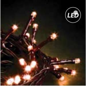 Fos Me Σειρά 200 LED Θερμό Λευκό 20m Με 8 Προγράμματα IP44 Πράσινο Καλώδιο 27-00248 - Image 2