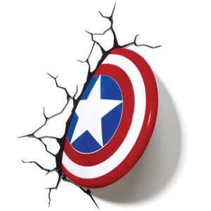 The Source Παιδικό Φωτιστικό Τοίχου 3D Light FX Marvel Captain America 49463