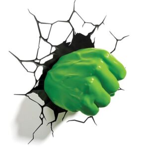 The Source Παιδικό Φωτιστικό Τοίχου 3D Light FX Marvel Hulk Fist 49467