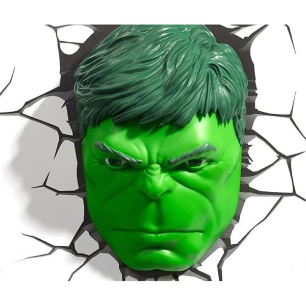 The Source Παιδικό Φωτιστικό Τοίχου 3D Light FX Marvel Hulk Face 75193 - Image 3