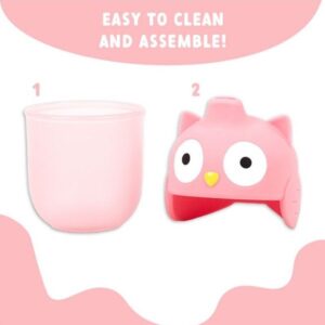 Munchkin Ποτηράκι Soft Touch Sippy 230ml Κουκουβάγια Ροζ 91505 - Image 7