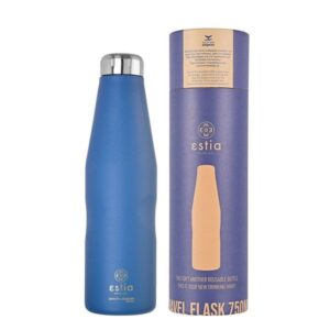 Estia Θερμός - Μπουκάλι Travel Flask Save The Aegean 750ml Denim Blue 01-16616