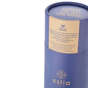 Estia Θερμός - Μπουκάλι Travel Flask Save The Aegean 750ml Denim Blue 01-16616 - Image 6