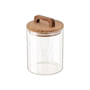 Estia Δοχείο Αποθήκευσης Acacia 650ml 10x10x14.8cm Γυάλινο Με Καπάκι 01-17477 - Image 2