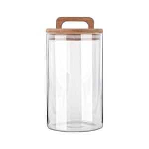 Estia Δοχείο Αποθήκευσης Acacia 1000ml 10x10x19cm Γυάλινο Με Καπάκι 01-17484