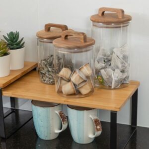 Estia Δοχείο Αποθήκευσης Acacia 650ml 10x10x14.8cm Γυάλινο Με Καπάκι 01-17477 - Image 5