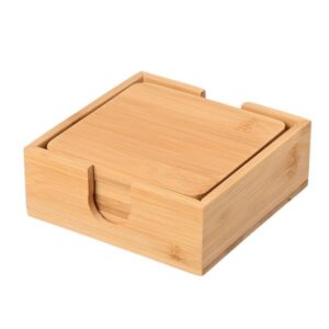 Estia Σουβέρ Σετ 5τμχ Με Θήκη 11x11cm Bamboo Essentials 01-19723 - Image 2