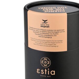 Estia Θερμός - Ποτήρι Για Καφέ Travel Mug Save The Aegean 500ml Midnight Black 01-20316 - Image 5