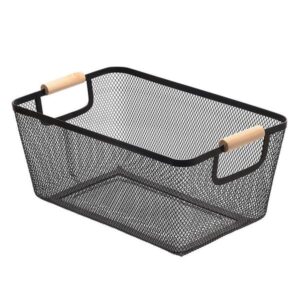 Estia Καλάθι Οργάνωσης Μεταλλικό 35x23x16cm Με Ξύλινες Λαβές 02-18641