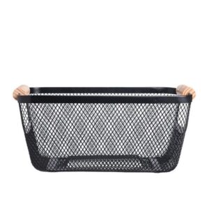 Estia Καλάθι Οργάνωσης Μεταλλικό 24x17x11cm Με Ξύλινες Λαβές 02-18665 - Image 2
