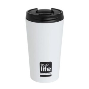 Ecolife Θερμός Ανοξείδωτος 370ml White Matte 33-BO-4103
