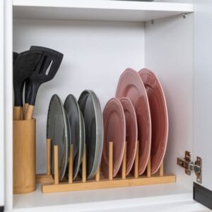Estia Πιατοθήκη Ντουλαπιού Με Στύλους Bamboo Essentials Φυσικό 01-17279 - Image 5