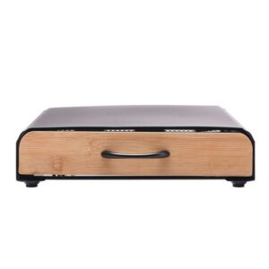 Estia Θήκη Για Κάψουλες Espresso Bamboo Essentials Μεταλλική Συρταρωτή 60 Θέσεων Μαύρη 01-19884