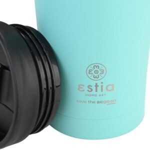 Estia Θερμός - Ποτήρι Για Καφέ Travel Mug Save The Aegean 500ml Bermuda Green 01-20330 - Image 3