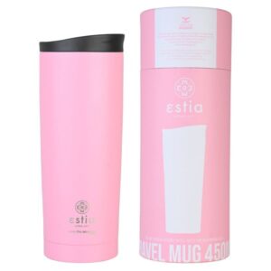Estia Θερμός - Ποτήρι Για Καφέ Travel Mug Save The Aegean 500ml Blossom Rose 01-20354