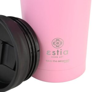 Estia Θερμός - Ποτήρι Για Καφέ Travel Mug Save The Aegean 500ml Blossom Rose 01-20354 - Image 6