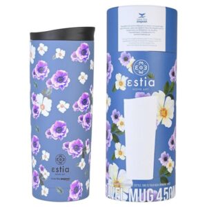 Estia Θερμός - Ποτήρι Για Καφέ Travel Mug Save The Aegean 500ml Garden Blue 01-20415