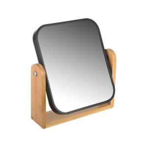 Estia Καθρέπτης Επιτραπέζιος Bamboo Essentials Περιστρεφόμενος Διπλής Όψης 02-18634