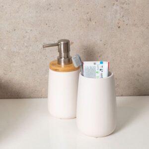 Estia Αντλία Σαπουνιού 360ml Bamboo - Πορσελάνης Λευκό 02-4569 - Image 3