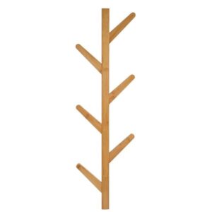 Estia Κρεμάστρα Πόρτας Bamboo Κάθετη Με Πλακέ Γάντζους 84x26x6.8cm 6 Θέσεων Φυσικό 04-19709 - Image 3