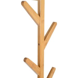Estia Κρεμάστρα Πόρτας Bamboo Κάθετη Με Πλακέ Γάντζους 84x26x6.8cm 6 Θέσεων Φυσικό 04-19709 - Image 2