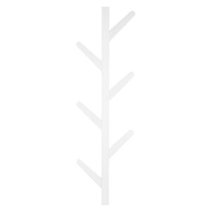 Estia Κρεμάστρα Πόρτας Bamboo Κάθετη Με Πλακέ Γάντζους 84x26x6.8cm 6 Θέσεων Λευκό 04-19716 - Image 3