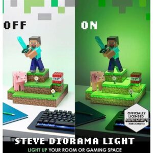 Paladone Φωτιστικό Παιδικό Φορητό Υ30cm Minecraft Diorama Steve PP9463MCF - Image 3