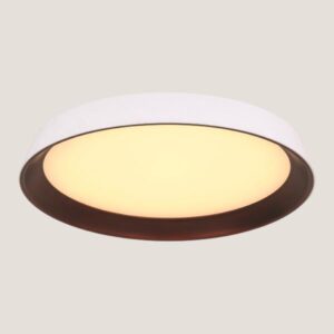 Eurolamp Πλαφονιέρα LED 40W 2550lm Φ45x9cm 3CCT 3000-4000-6000K Λευκό-Μπρονζέ 144-51006