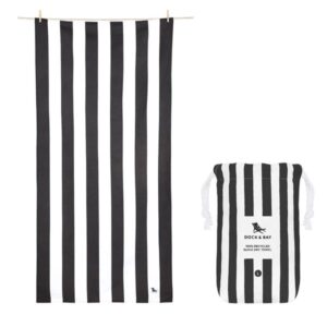 Dock And Bay Πετσέτα Θαλάσσης XL 200x90cm Quickdry - Kamari Charcoal 5060668831038