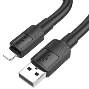 Hoco Καλώδιο Σύνδεσης Solid 1m USB Σε Lightning Fast Charging 2.4A Υψηλής Αντοχής Μαύρο X84