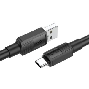 Hoco Καλώδιο Σύνδεσης Solid 1m USB Σε USB-C Fast Charging 3A Υψηλής Αντοχής Μαύρο X84 - Image 4