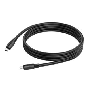 Hoco Καλώδιο Σύνδεσης Solid 1m USB-C Σε USB-C Fast Charging 60W 3A Υψηλής Αντοχής Μαύρο X84 - Image 2