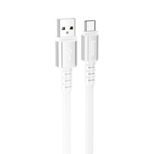 Hoco Καλώδιο Σύνδεσης Strength 1m USB Σε USB-C 3A Υψηλής Αντοχής Λευκό X85 - Image 4