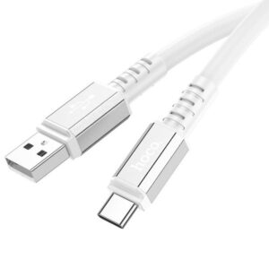 Hoco Καλώδιο Σύνδεσης Strength 1m USB Σε USB-C 3A Υψηλής Αντοχής Λευκό X85 - Image 2