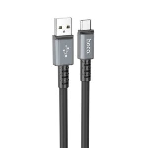 Hoco Καλώδιο Σύνδεσης Strength 1m USB Σε USB-C 60W Υψηλής Αντοχής 3A Μαύρο X85 - Image 4