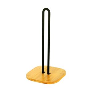 Estia Βάση Για Ρολό Κουζίνας Bamboo Essentials Μεταλλική 16x16x31.3cm Μαύρο 01-13196 - Image 2