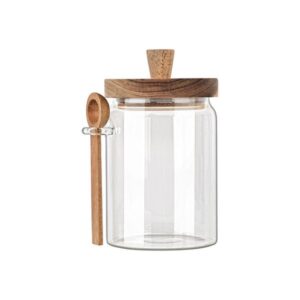 Estia Δοχείο Αποθήκευσης Allure 850ml 9.7x12x17cm Γυάλινο Με Καπάκι Και Κουτάλι 01-17460