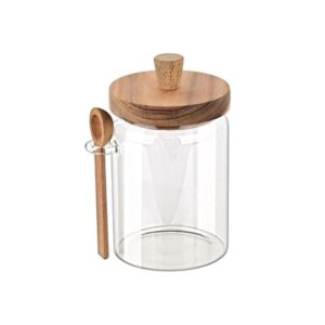 Estia Δοχείο Αποθήκευσης Allure 850ml 9.7x12x17cm Γυάλινο Με Καπάκι Και Κουτάλι 01-17460 - Image 2